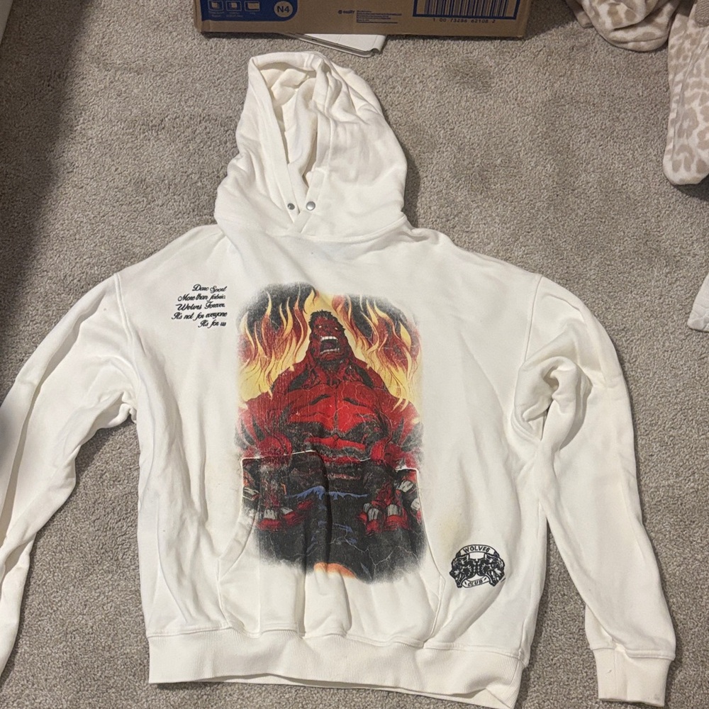 Darc Sport White Graphic Hoodie
